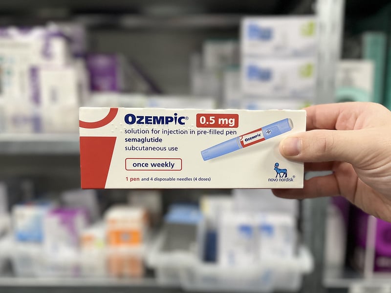 Embalagem de Ozempic